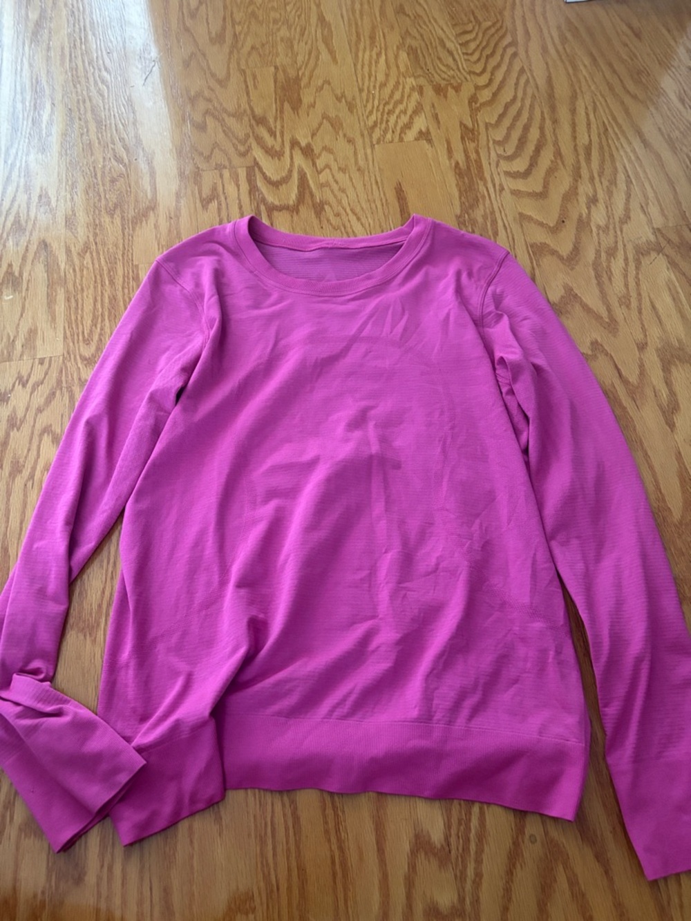 lululemon athletica Fuchsia Crewneck Long-Sleeve Top